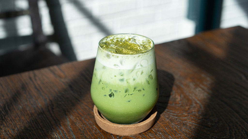 A Simple Matcha Green Tea Ice Cream Float